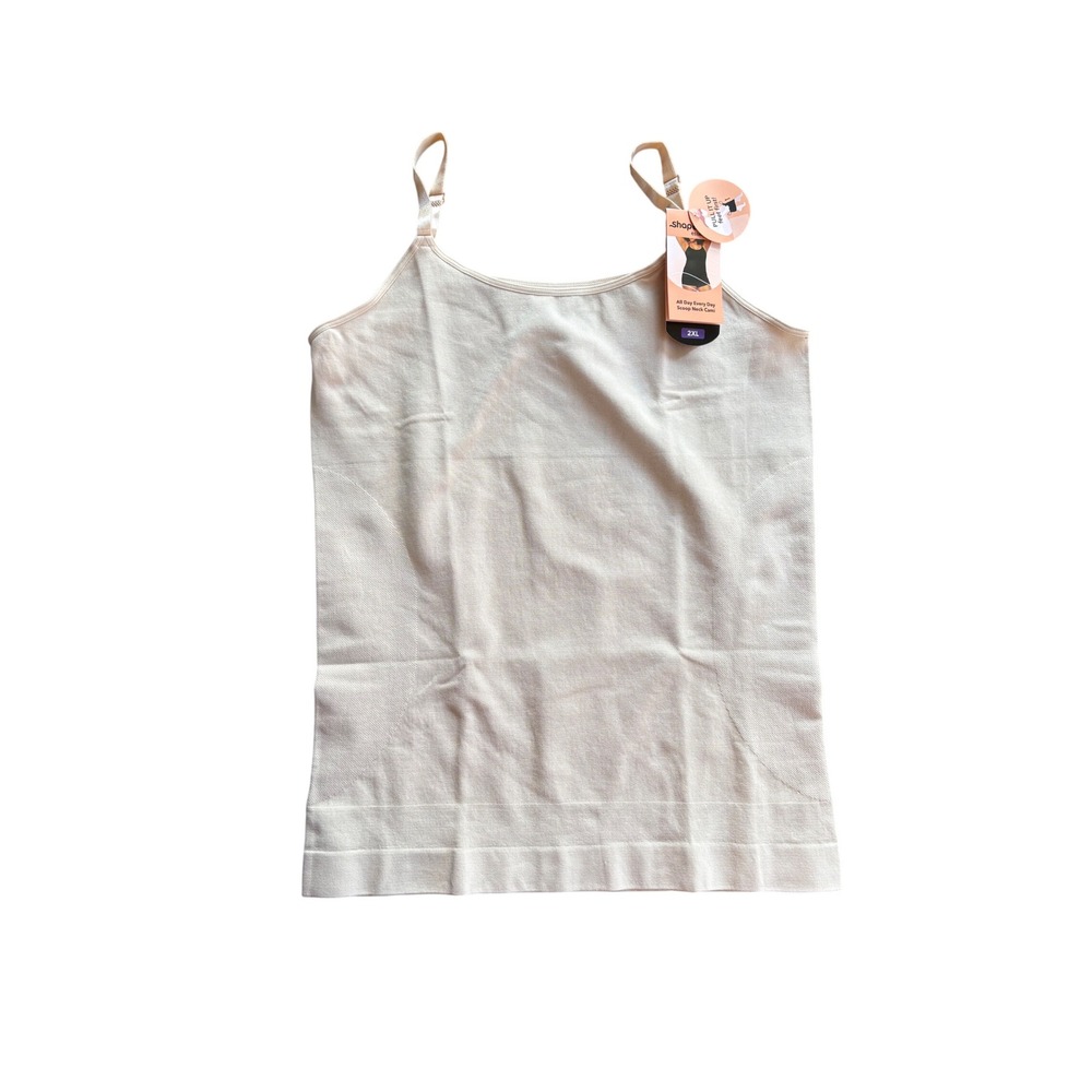 Shapermint Essentials All Day Every Day Scoop Neck‎ Cami Sand Beige 2XL NWT